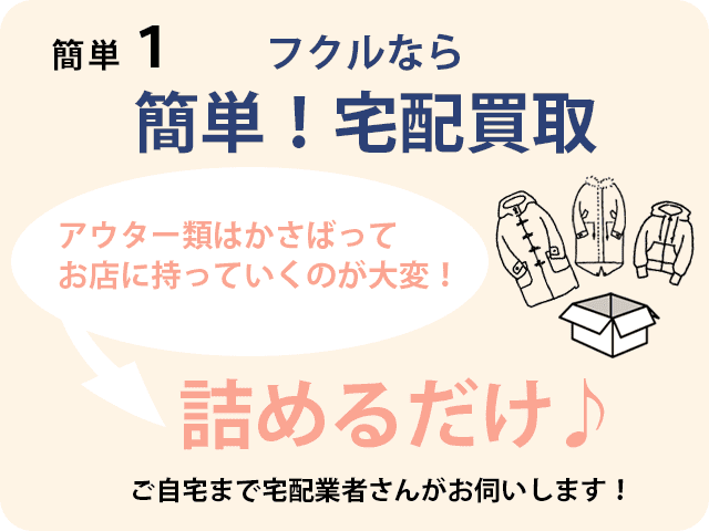 かんたん1:フクルならかさばるアウターも詰めるだけ！